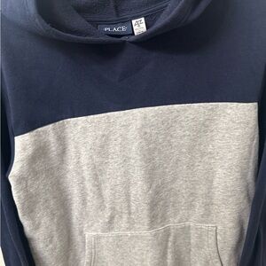 The Children's Place Navy and Gray Hoodie